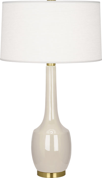 Robert Abbey - BN701 - One Light Table Lamp - Delilah - Bone Glazed Ceramic