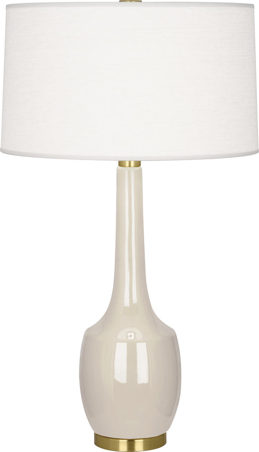 Robert Abbey - BN701 - One Light Table Lamp - Delilah - Bone Glazed Ceramic