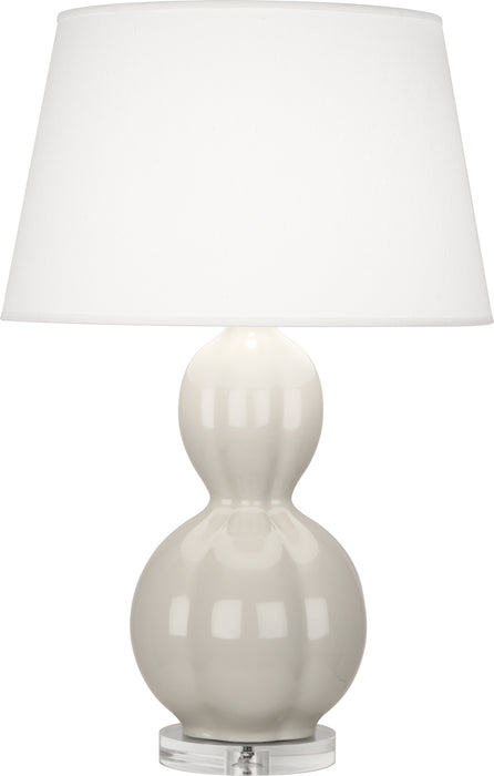 Robert Abbey - BW997 - One Light Table Lamp - Williamsburg Randolph - Soft Gray Glazed Ceramic w/ Lucite Base