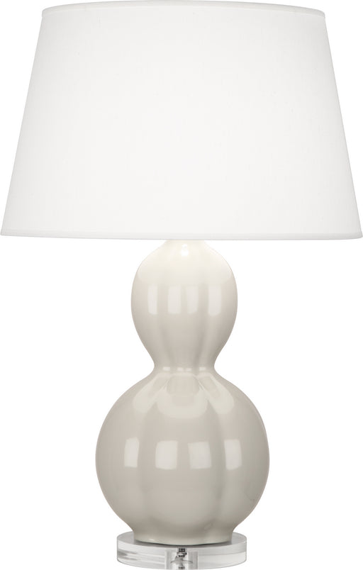 Robert Abbey - BW997 - One Light Table Lamp - Williamsburg Randolph - Soft Gray Glazed Ceramic w/ Lucite Base