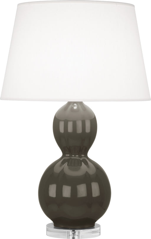 Robert Abbey - CG997 - One Light Table Lamp - Williamsburg Randolph - Gray Taupe Glazed Ceramic w/ Lucite Base