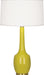 Robert Abbey - CI701 - One Light Table Lamp - Delilah - Citron Glazed Ceramic w/ Antique Brass
