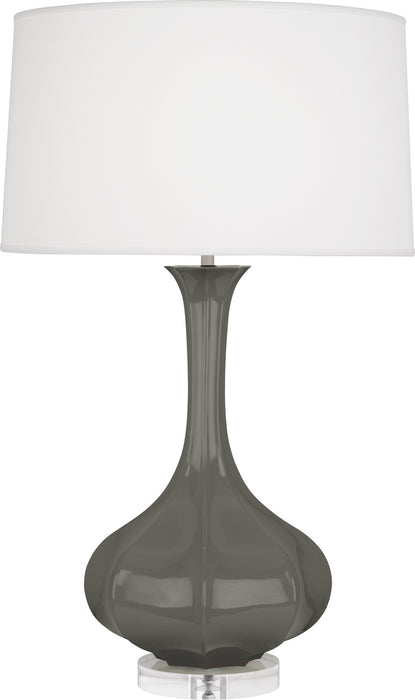 Robert Abbey - CR996 - One Light Table Lamp - Pike - Ash Glazed Ceramic w/ Lucite Base