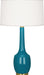 Robert Abbey - PC701 - One Light Table Lamp - Delilah - Peacock Glazed Ceramic