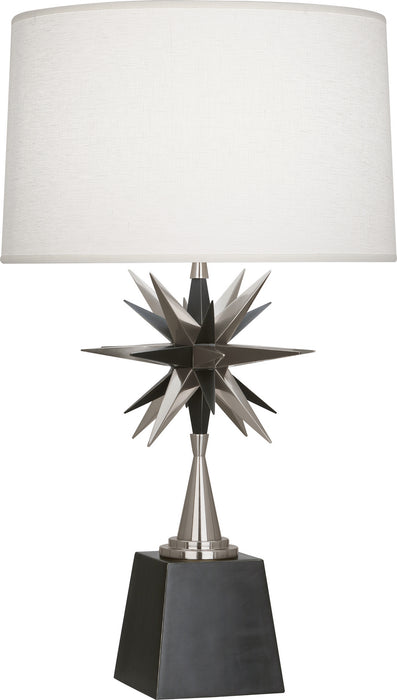 Robert Abbey - S1015 - One Light Table Lamp - Cosmos - Deep Patina Bronze w/ Antique Silver