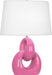 Robert Abbey - SP981 - One Light Table Lamp - Fusion - Shiaparelli Pink Glazed Ceramic w/ Polished Nickel