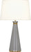 Robert Abbey - ST44X - One Light Table Lamp - Pearl - Smoky Taupe Lacquered Paint/Modern Brass