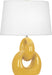 Robert Abbey - SU981 - One Light Table Lamp - Fusion - Sunset Yellow Glazed Ceramic w/ Polished Nickel