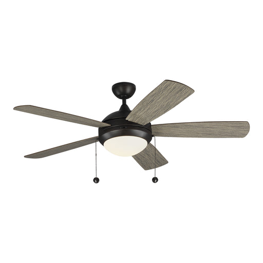 Generation Lighting - 5DIC52AGPD-V1 - 52``Ceiling Fan - Discus Classic - Aged Pewter / Matte Opal