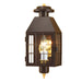 Norwell Lighting - 1059-BR-CL - One Light Wall Mount - American Heritage Post - Bronze
