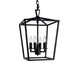 Norwell Lighting - 1080-MB-NG - Four Light Hanger - Small Cage Pendant - Matte Black