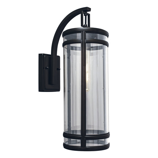 Norwell Lighting - 1191-ADB-CL - One Light Outdoor Wall Mount - New Yorker Outdoor - Acid Dipped Black