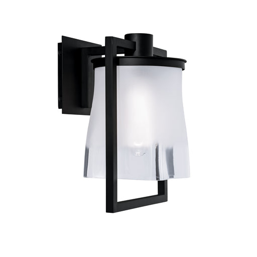 Norwell Lighting - 1195-MB-FR - One Light Outdoor Wall Mount - Drape Outdoor - Matte Black