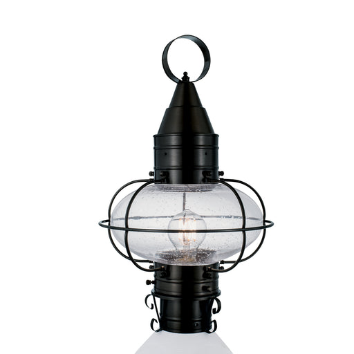 Norwell Lighting - 1511-BL-SE - One Light Post Mount - Classic Onion Medium Post - Black