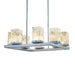 Justice Designs - ALR-7519W-NCKL - LED Chandelier - Alabaster Rocks! - Brushed Nickel