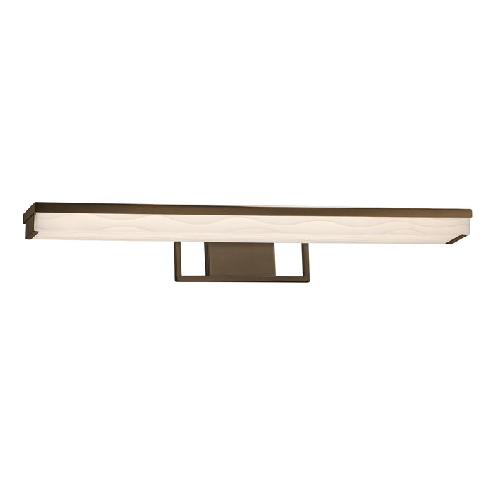 Justice Designs - PNA-9075-WAVE-DBRZ - LED Bath Bar - Porcelina™ - Dark Bronze