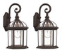 Trans Globe Imports - 4181-2 BK - One Light Wall Lantern - Black