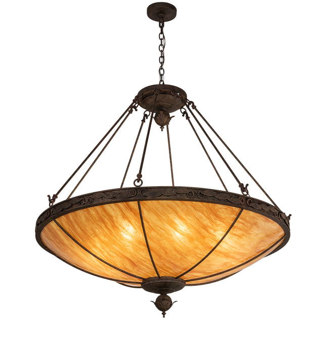 Meyda Tiffany - 204286 - Eight Light Pendant - Arabesque - Antique Copper