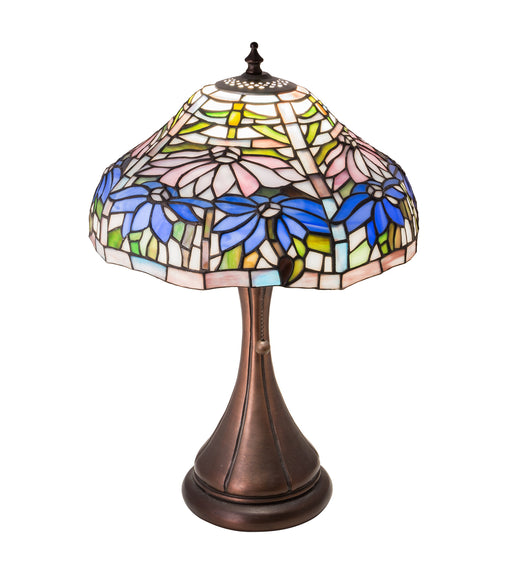 Meyda Tiffany - 212674 - One Light Accent Lamp - Poinsettia - Mahogany Bronze