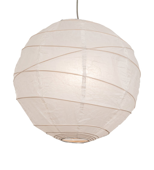 Meyda Tiffany - 213762 - One Light Pendant - Papier - Chrome