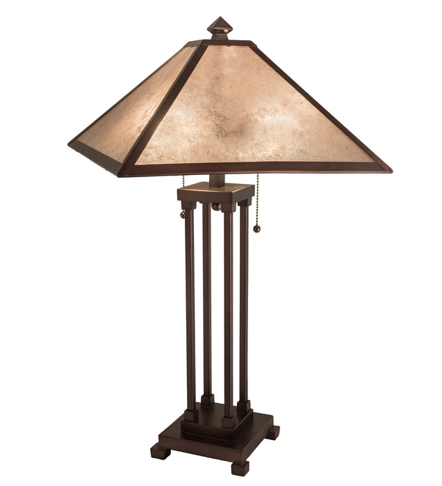 Meyda Tiffany - 218345 - Two Light Table Lamp - Mission - Mahogany Bronze