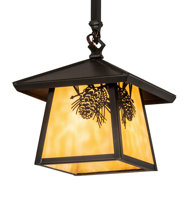 Meyda Tiffany - 79477 - One Light Pendant - Stillwater - Craftsman Brown