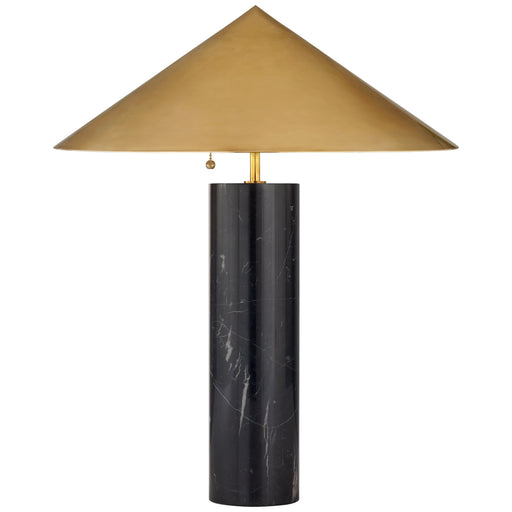 Visual Comfort - KW 3047BM-AB - Three Light Table Lamp - Minimalist - Black Marble