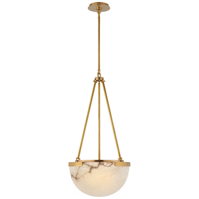 Visual Comfort - KW 5618AB-ALB - Three Light Pendant - Melange - Antique-Burnished Brass