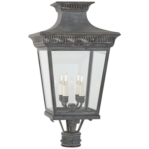 Visual Comfort - CHO 7055WZ-CG - Four Light Post Lantern - Elsinore - Weathered Zinc