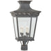 Visual Comfort - CHO 7055WZ-CG - Four Light Post Lantern - Elsinore - Weathered Zinc