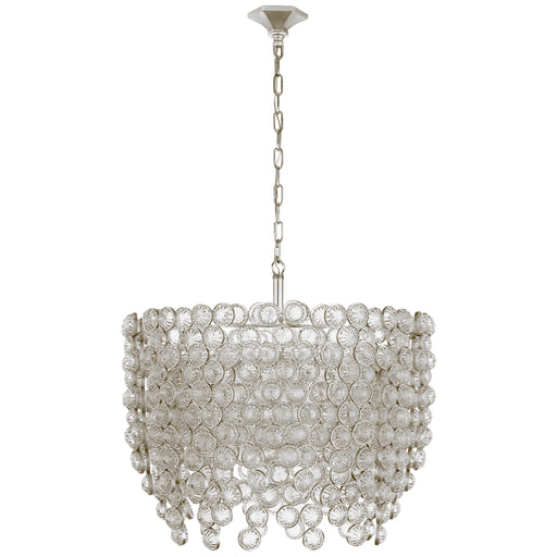 Visual Comfort - JN 5234BSL/CG - Eight Light Chandelier - Milazzo - Burnished Silver Leaf and Crystal