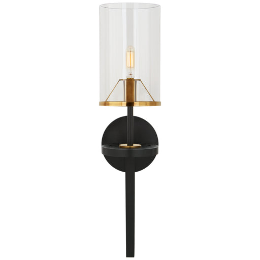 Visual Comfort - TOB 2502BK/HAB-CG2 - One Light Wall Sconce - Vivier - Blackened Iron and Hand-Rubbed Antique Brass