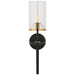 Visual Comfort - TOB 2502BK/HAB-CG2 - One Light Wall Sconce - Vivier - Blackened Iron and Hand-Rubbed Antique Brass