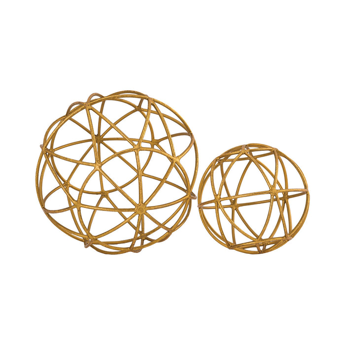 ELK Home - 015311 - Orb - Set of 2 - World - Gold