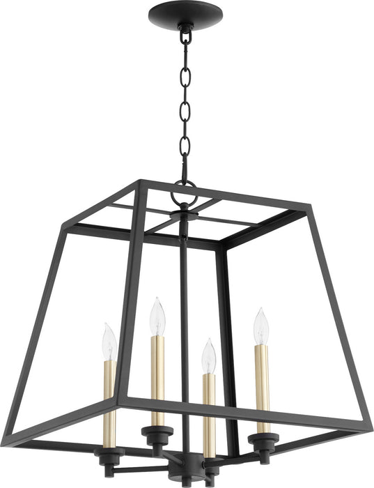 Quorum - 676-4-69 - Four Light Pendant - Textured Black