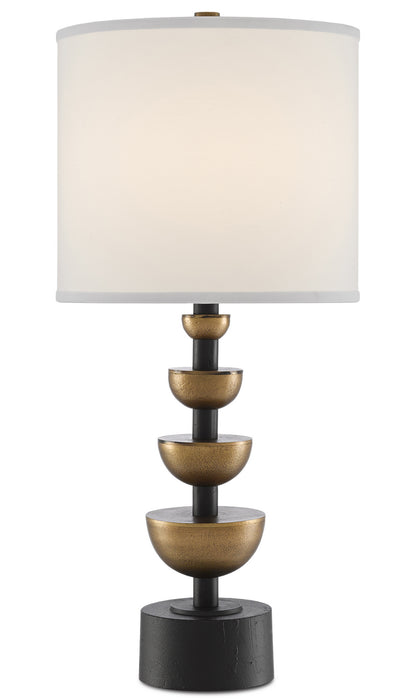 Currey and Company - 6000-0509 - Table Lamp - Antique Brass/Black