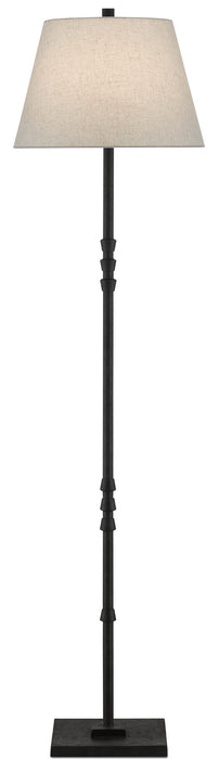 Currey and Company - 8000-0049 - One Light Floor Lamp - MolE Black