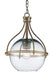 Currey and Company - 9000-0382 - One Light Pendant - Antique Silver Leaf/Gold Leaf