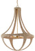 Currey and Company - 9000-0385 - Four Light Chandelier - Natural/Dark Gold Leaf