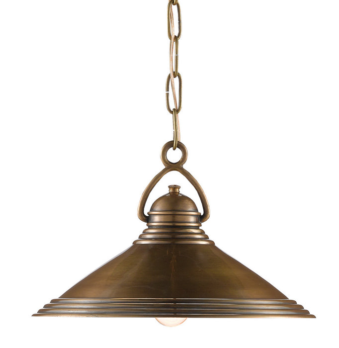 Currey and Company - 9000-0407 - One Light Pendant - Vintage Brass