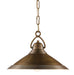 Currey and Company - 9000-0407 - One Light Pendant - Vintage Brass