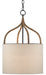 Currey and Company - 9000-0445 - One Light Pendant - Blacksmith/Natural