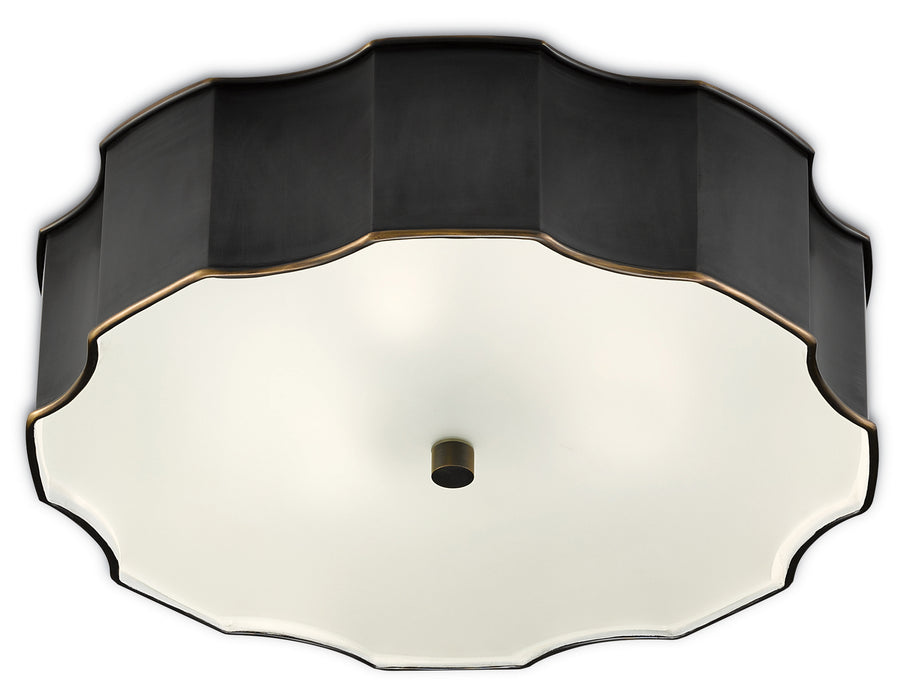 Currey and Company - 9999-0046 - Three Light Flush Mount - Oil Rubbed Bronze