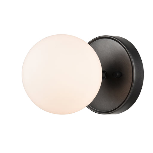 DVI Lighting - DVP34501GR-OP - One Light Wall Sconce - Alouette - Graphite with Half Opal Glass