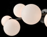 DVI Lighting - DVP34502GR-OP - Seven Light Linear Pendant - Alouette - Graphite with Half Opal Glass
