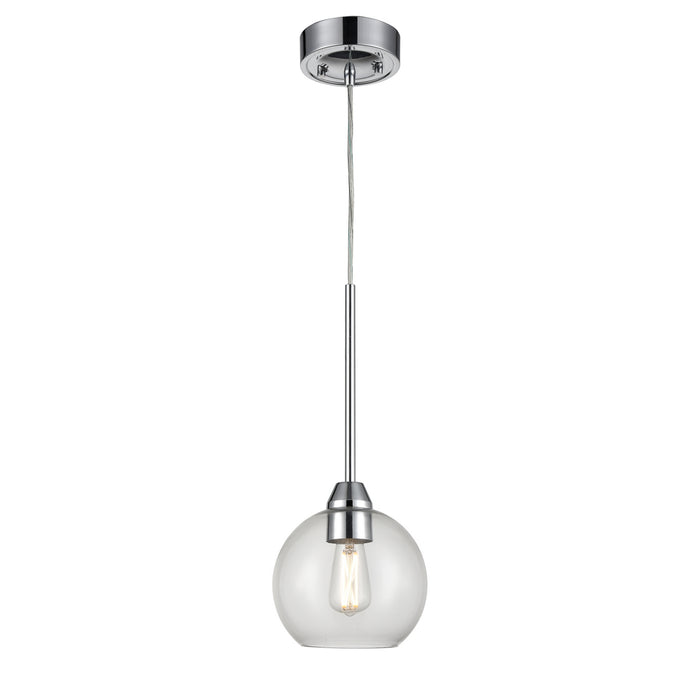 DVI Lighting - DVP34721CH-CL - One Light Mini-Pendant - Andromeda - Chrome with Clear Glass