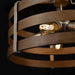 DVI Lighting - DVP41808BN+BAW - Five Light Pendant - Fort Garry - Buffed Nickel and Barnwood on Metal