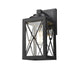 DVI Lighting - DVP43371BK-CL - One Light Outdoor Wall Sconce - County Fair Outdoor - Black with Clear Glass