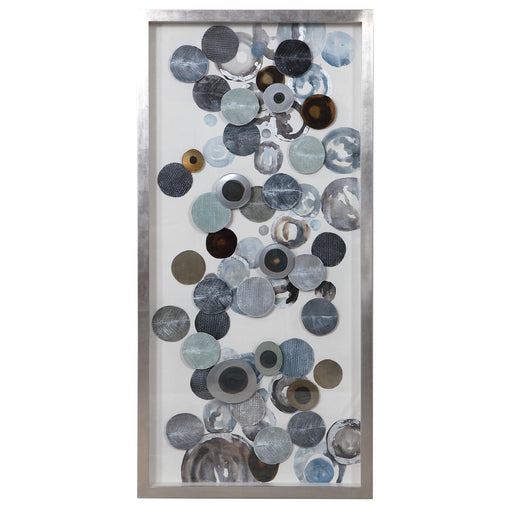 Uttermost - 04205 - Shadow Box - Kella - Silver, Brown, Blue, And Green
