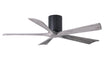 Matthews Fan Company - IR5H-BK-BW-52 - 52``Ceiling Fan - Irene - Matte Black